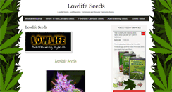 Desktop Screenshot of lowlife-seeds.skunkseedfinder.com