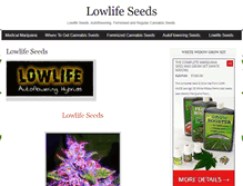 Tablet Screenshot of lowlife-seeds.skunkseedfinder.com